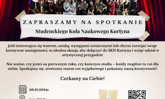 Pierwsze spotkanie SKN Kurtyna w roku akademickim 2024/25