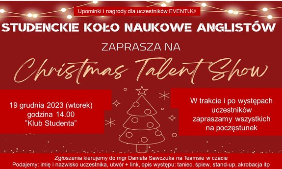 Christmas Talent Show - zaproszenie + fotorelacja