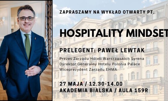 Wykład otwarty o tajnikach hotelarstwa: HOSPITALITY MINDSET